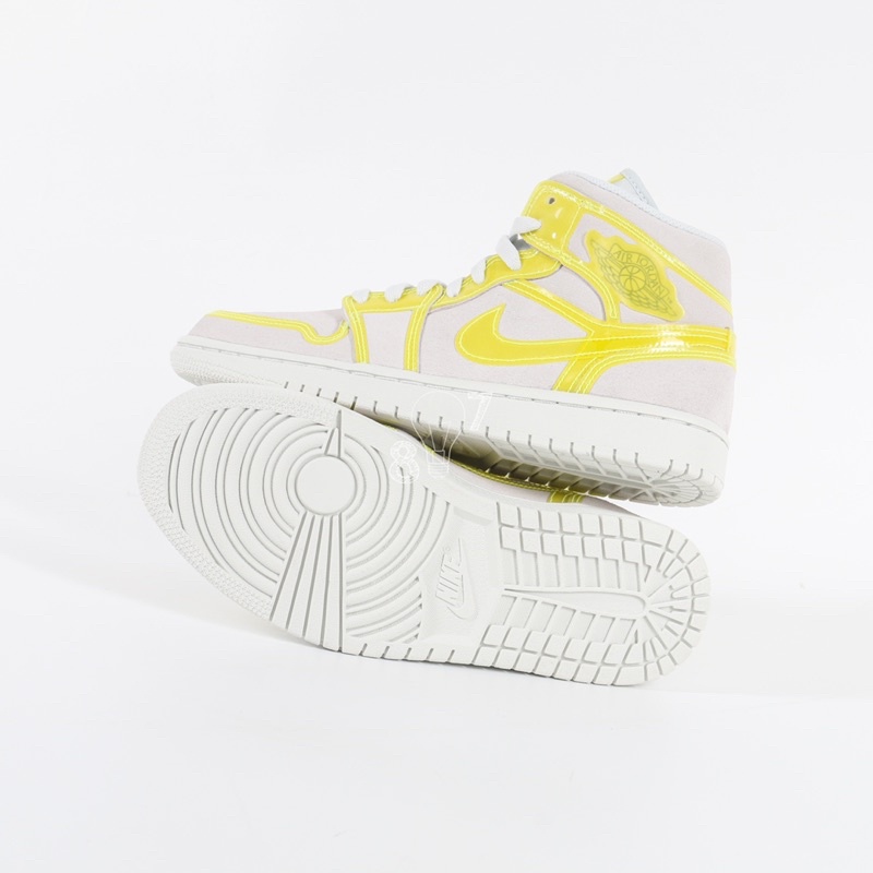 Air Jordan 1 Mid White Opti Yellow