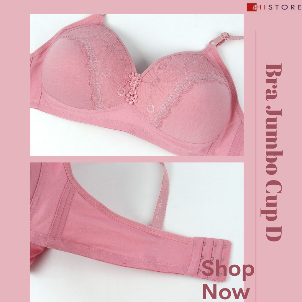 [HI] Bra BH JUMBO CUP D Fashion Wanita Bra wanita Premium Busa Tipis Tanpa Kawat Sangat Nyaman 8072