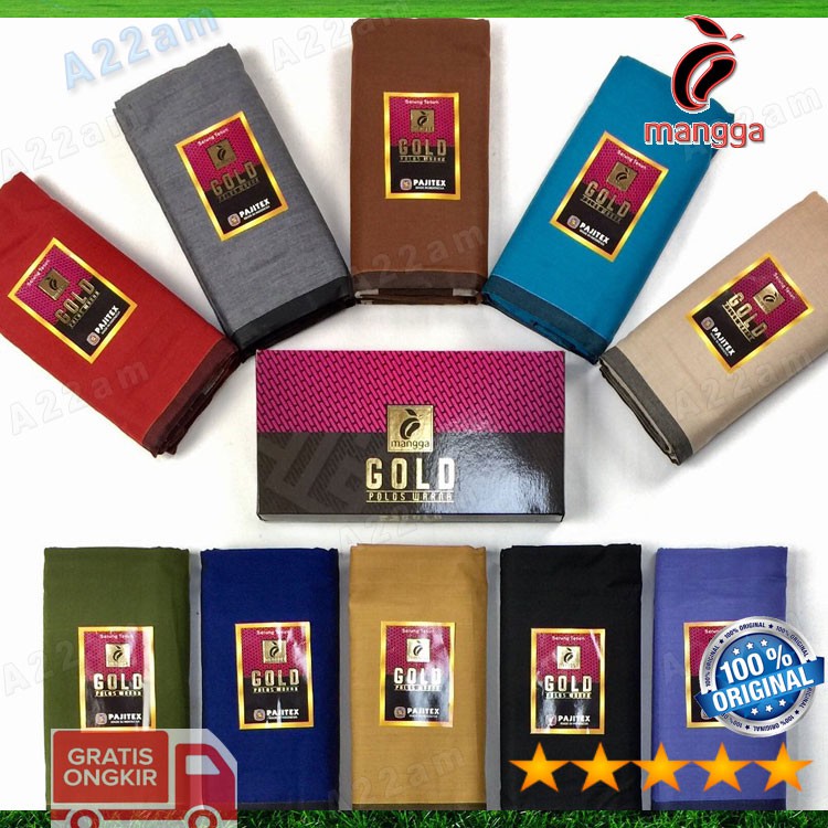 Original M99-10 Kain Sarung Cap MANGGA Dewasa Motif Acak Random