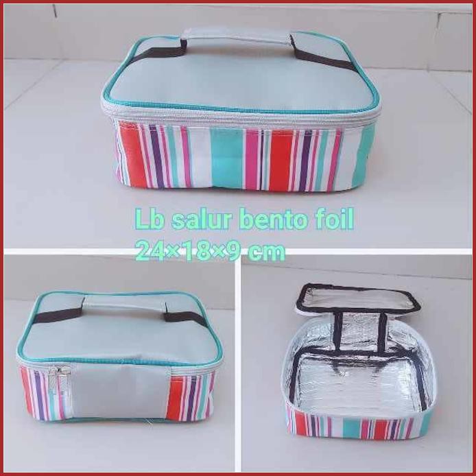 ► (TP) Tas Bekal Polos Salur / Kotak Makan / Lunch Box Insulated Aluminium - Bekal - Tas Bekal