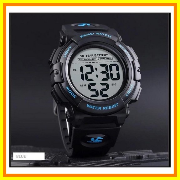 Jam Tangan Original Jam Digital Stainless Steel Mewah Pria Dewasa Kore Jam Tangan Pria Skmei Digital