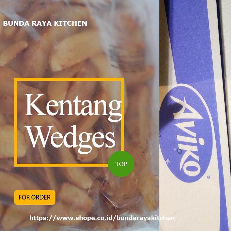 

Kentang Goreng WEDGES Aviko ( French Fries) Cut Kemasan 2.5 kg / Enak!