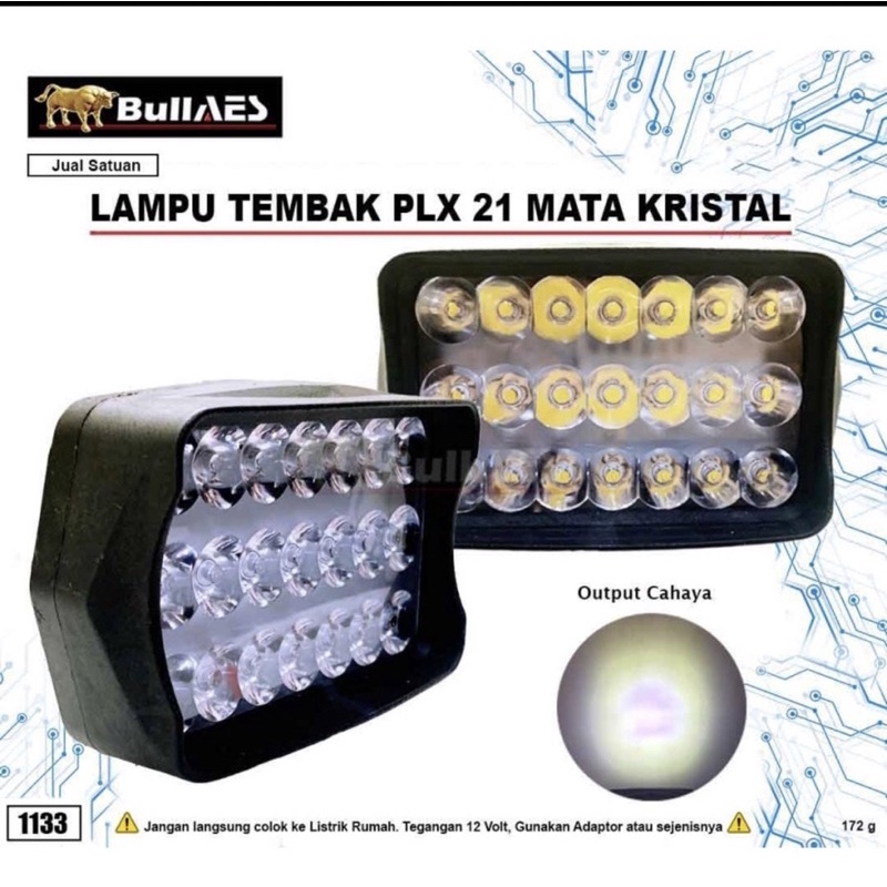 Lampu Tembak PLX 21 Mata Panjang  Flood Spot Panjang