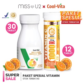 Image of 【READY】Glowing Package Miss U2 x Coolvita Chewable Orange + Vit C