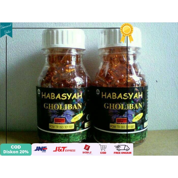 

◾COD◾ Kapsul Minyak Habbatussauda Habasyah Gholiban isi 210 Kapsul