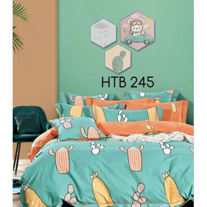 sprei jepang motif kaktus