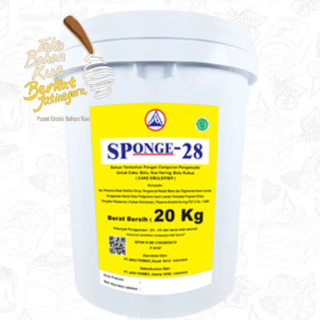 

SPONGE 28 KEMASAN 20 KG / CAKE EMULSIFIER / PENGEMBANG KUE / SP 28 / PAIL