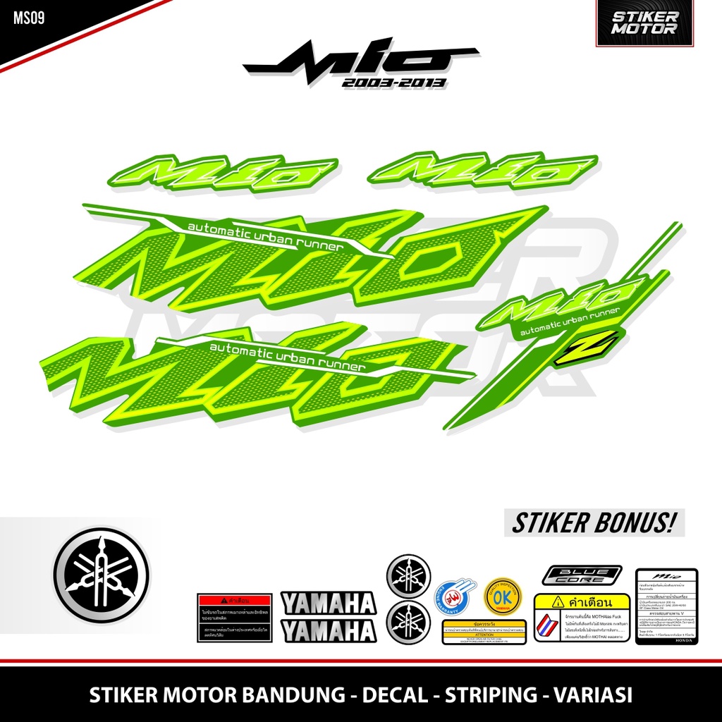 STRIPING MIO SPORTY / MIO URBAN / GRAFIS 9 / CONTEST / RACING / MIO LAMA / OLD / SMILE / GARNIS / TH