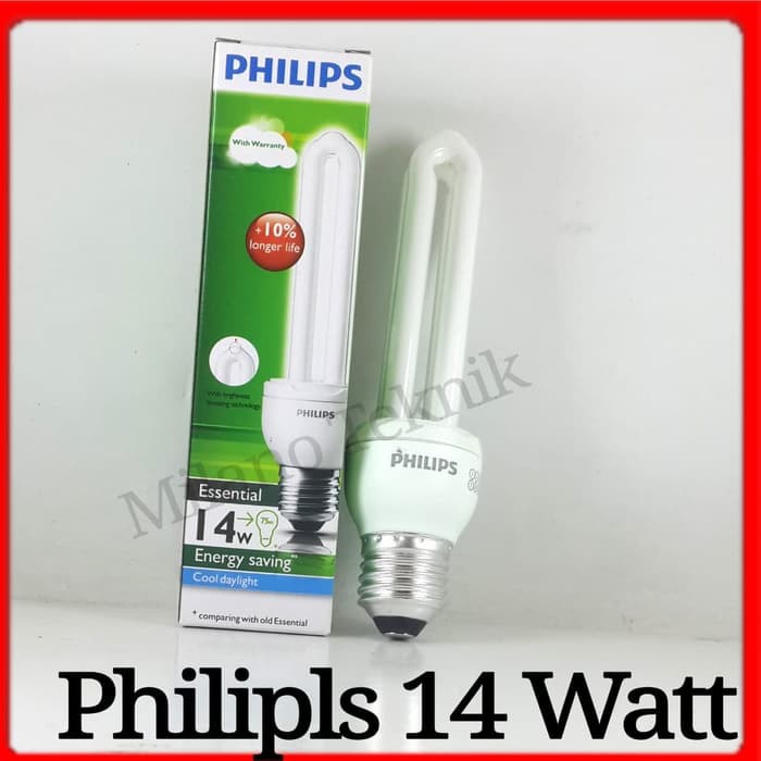 Bolam Lampu PHILIPS Essential 14 Watt lampu  Philips Essential 14 W