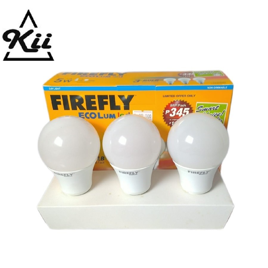 FireFly Value Pack Bohlam Bulb LED Putih 3Pcs - Lampu Bohlam 3 Pcs