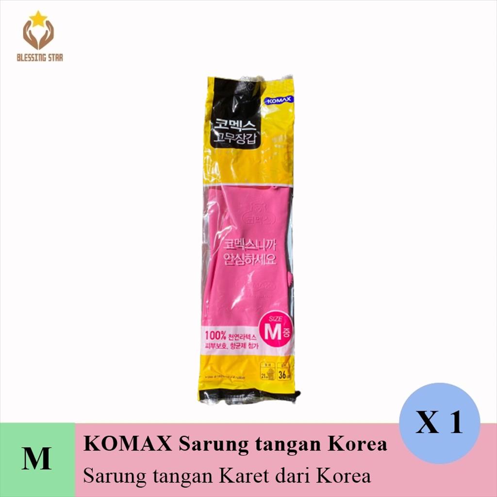 Komax Rubber Gloves M Sarung tangan dapur Karet Korea