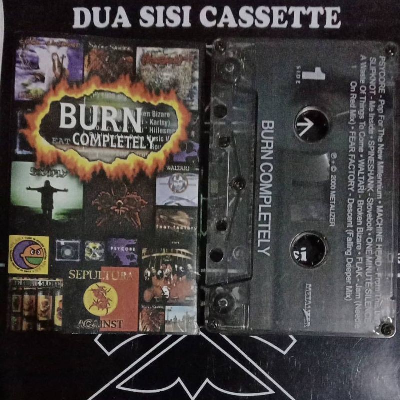 kaset pita burn completely sepultura soulfly machinehead slipknot coal chamber
