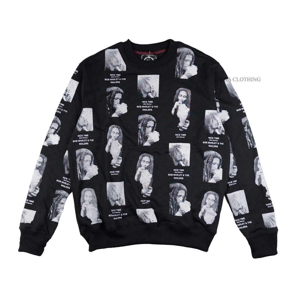[BISA COD] Sweater/Crewneck Unisex FULLPRINT BOBMARLEY ( Pria/Wanita ) Distro TR (100% Original Guarantee)