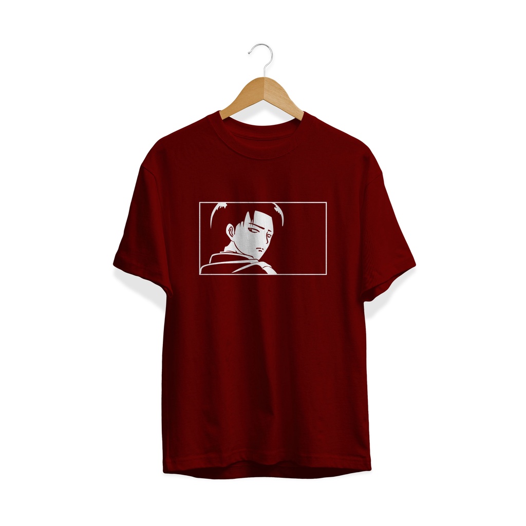 T'SHIRT BAJU KAOS ANIME  SNK LEVI ACKERMAN ATTACK ON TITAN SCOUTING LEGION PASUKAN PENGINTAI