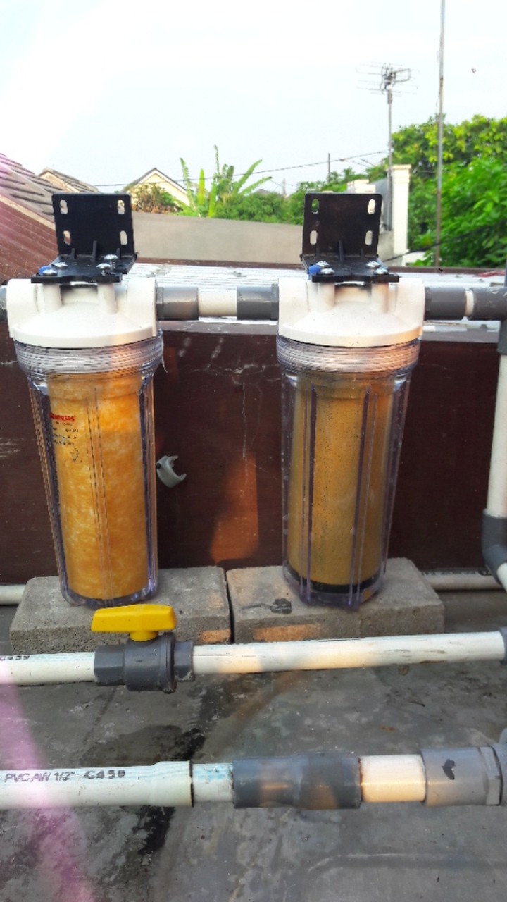 Paket Gm 2 Filter Air / Paket Saringan Air Keran (clear 10 Drat 1/2 Sc)