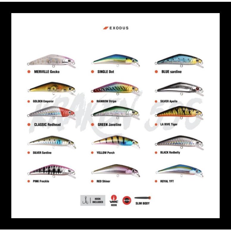 BARU EXODUS KRAKEN LURE ULTRALIGHT FISHING ALAT PANCING MURAH TERLENGKAP AL3