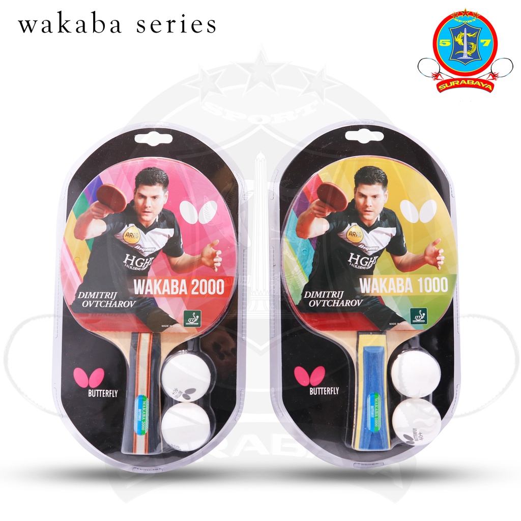 Bet Tenis Meja Butterfly Wakaba 1000 / 2000 Bat Pingpong Wakaba