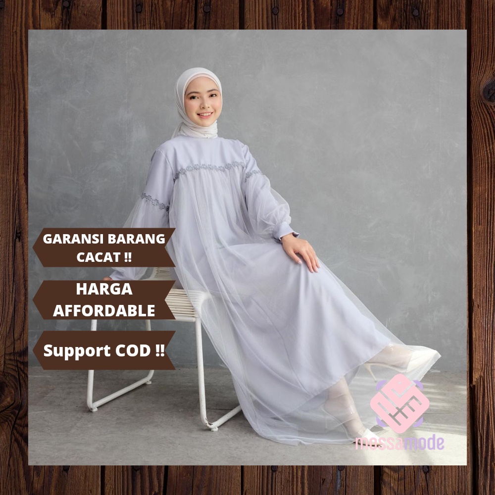 NURAINI MAXI - DRESS GAMIS LEBARAN KONDANGAN WANITA PREMIUM