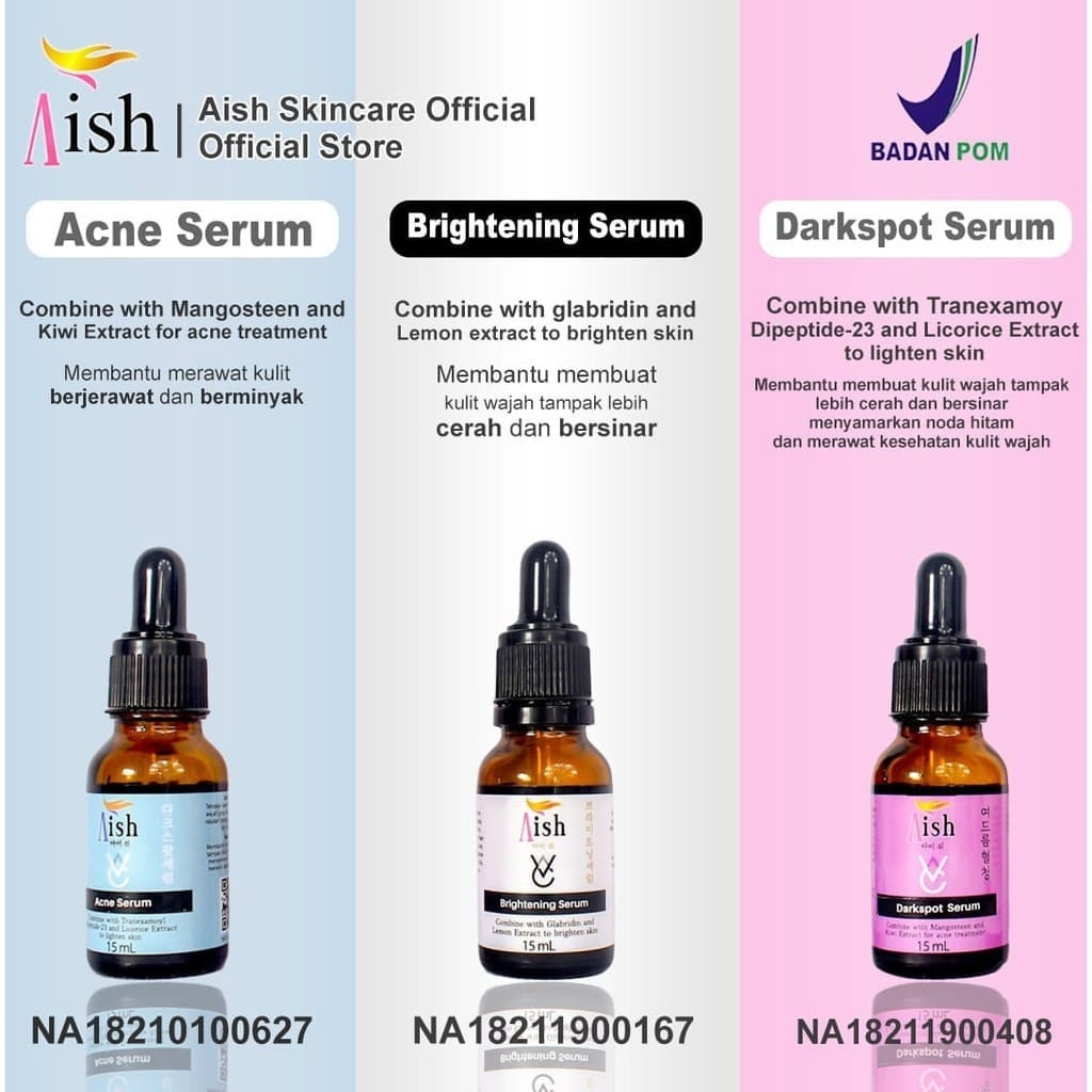 AISH SERUM KOREA ORIGINAL BPOM | SERUM | AISH SERUM | AISH ACNE | AISH DARK~SERUM AIS ORIGINAL 100%