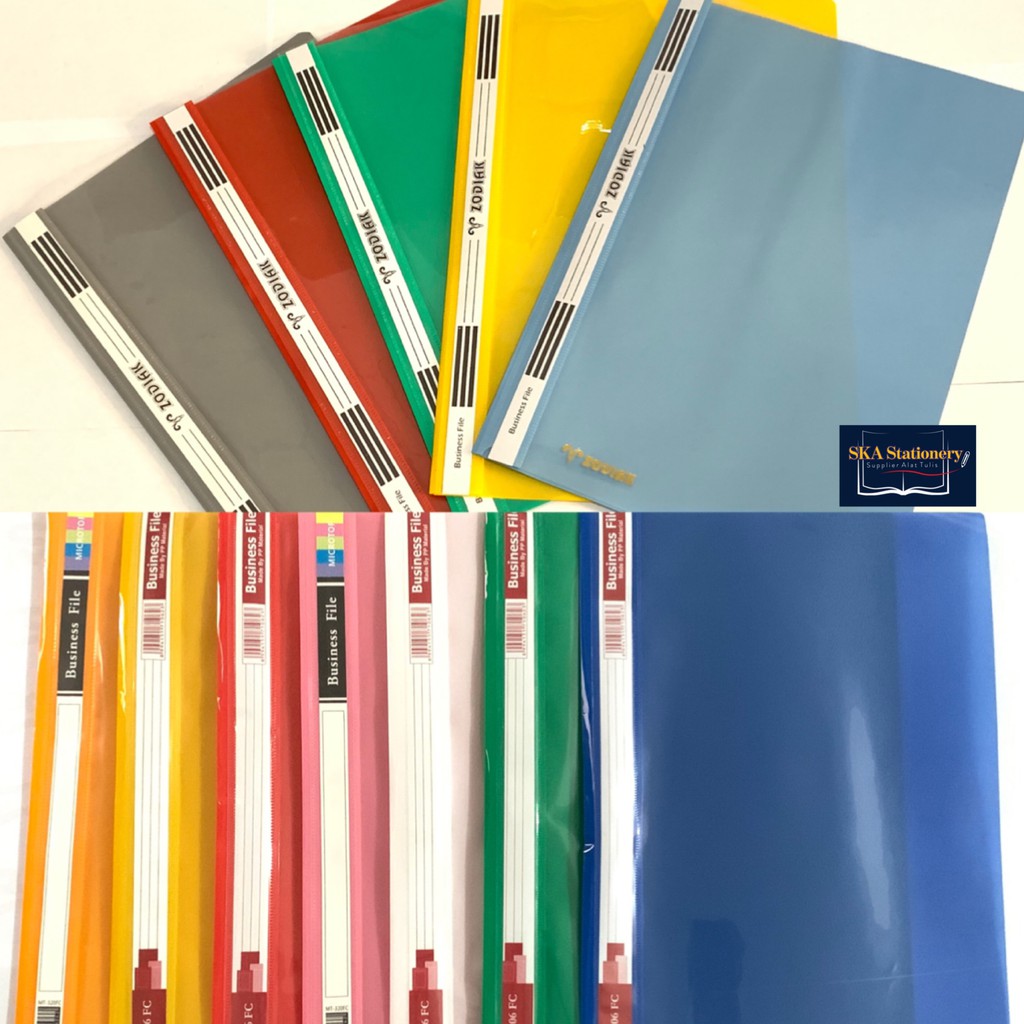 

Map Plastik/Map Business File Folio F4 REX/MICROTOP/ZODIAK Murah (Pcs)