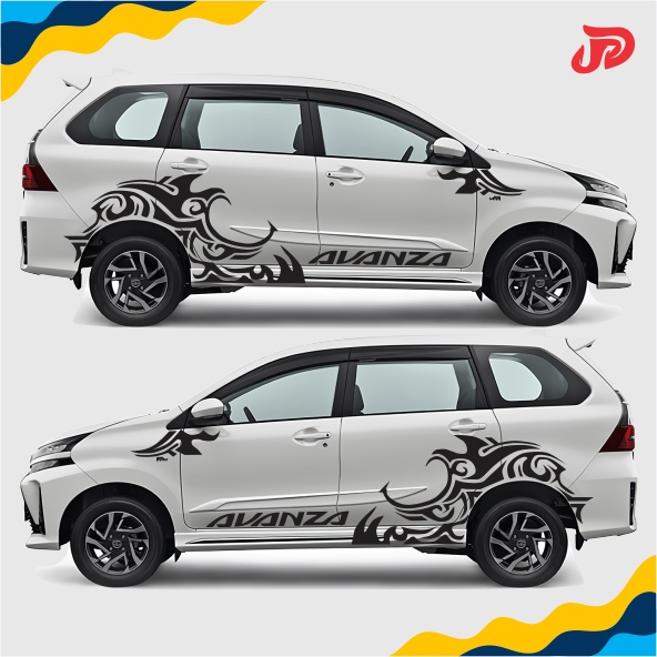 Jual Sticker Striping Batik AVANZA Body Mobil Racing JDM Japan Toyota