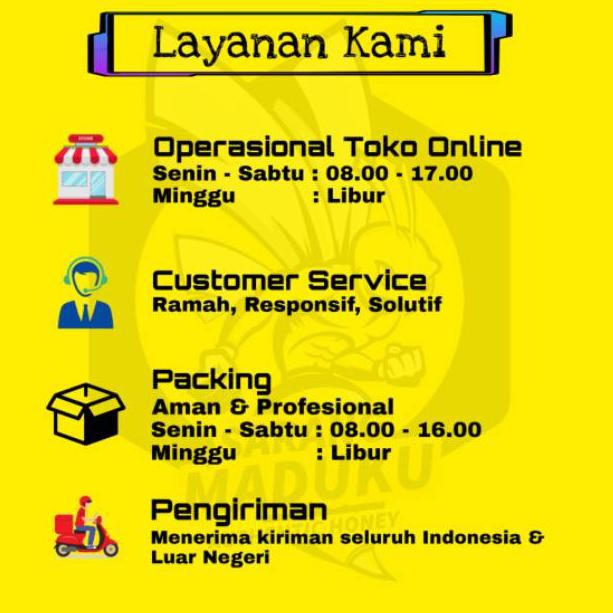 

LAr!szh Madu Murni Asli Nektar Bunga Raw Honey [325ml]Code.K.2.O.0.0.2