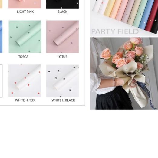 

™ [1PAK/20PCS] XXY 015HEART kertas bunga / flower wrapping paper ➼