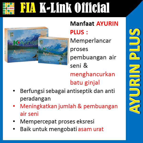 K Ayurin Ayu Rin Plus K Link Klink Original Obat Batu Gagal Ginjal Kandung Kemih Prostat