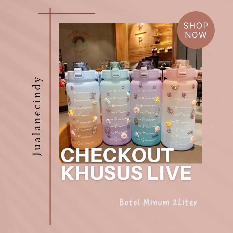 BOTOL MINUM VIRAL 2 LITER