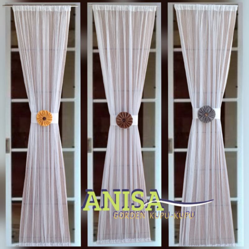 gorden spiral biasa ikat kupu-kupu,gorden jendela
