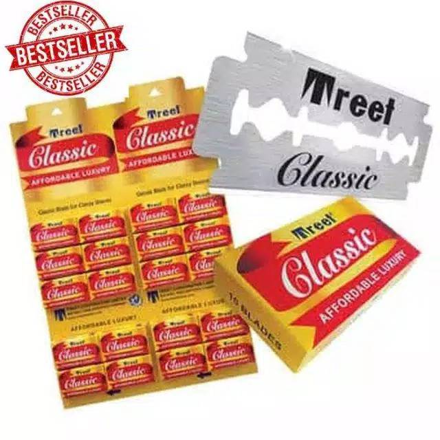 SILET TREET CLASSIC isi 200 PLATINUM 100 PATAHAN ISI 100 KEPING KHUSUS ALAT CUKUR RAMBUT ORIGINAL