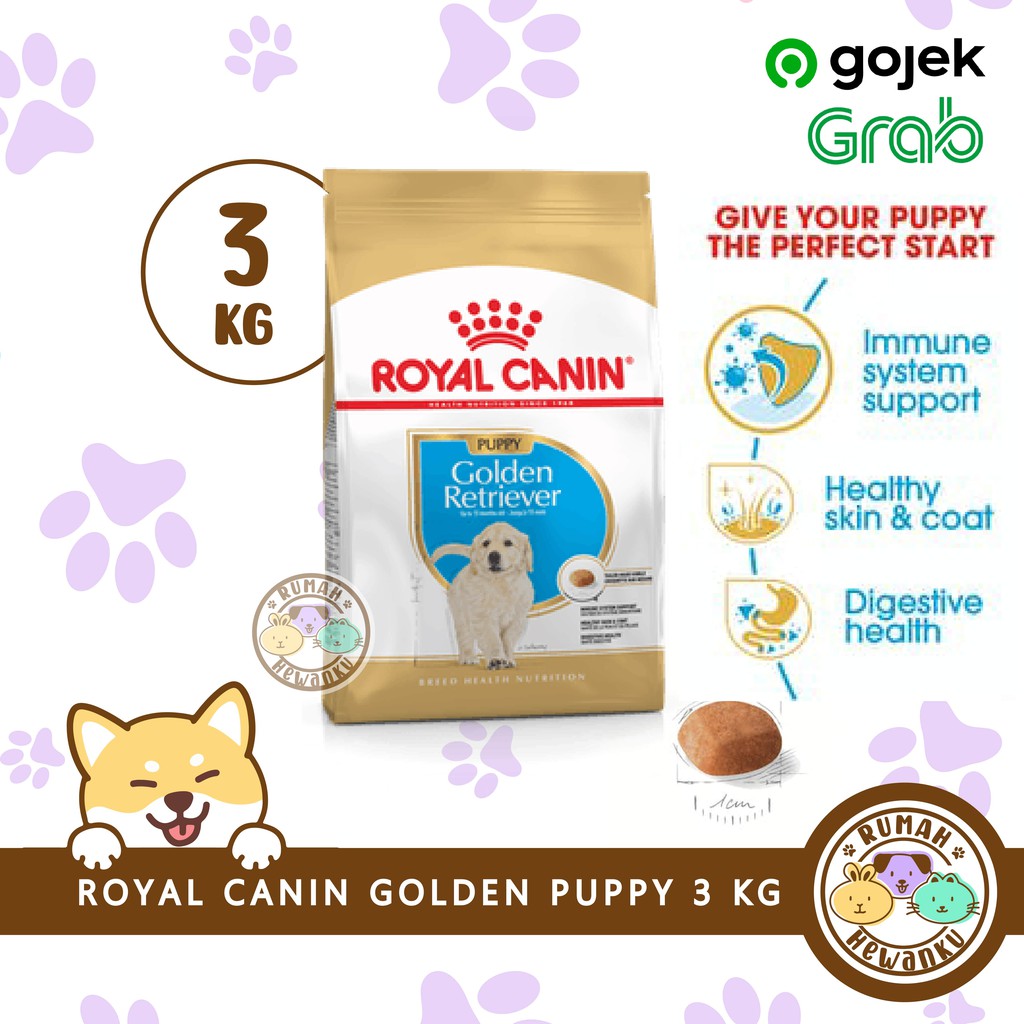 RoyalCanin Golden Retriever Puppy 3 kg (MAKANAN ANAK ANJING GOLDEN )
