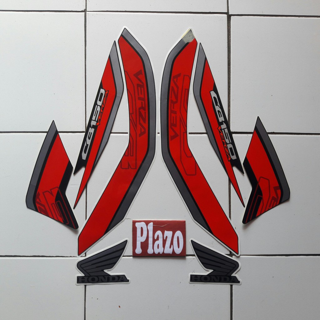 striping stiker motor cb150 verza 2019 cw hitam doff