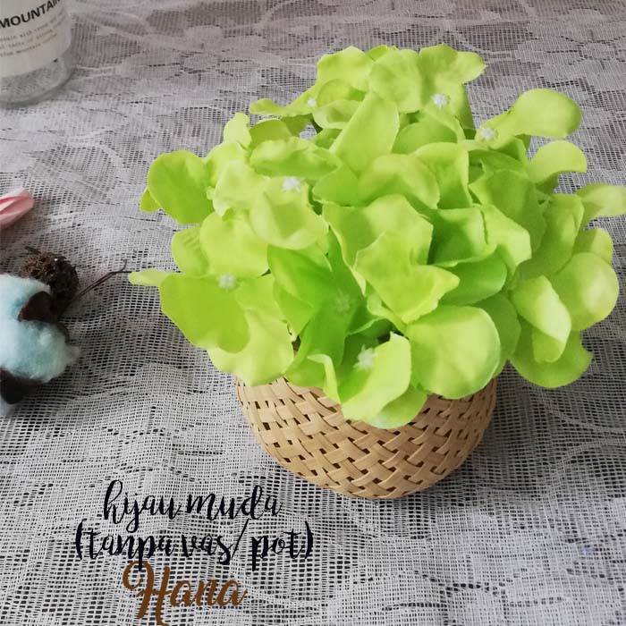 bunga plastik hydrangea/bunga plastik dekorasi/bunga artificial-5