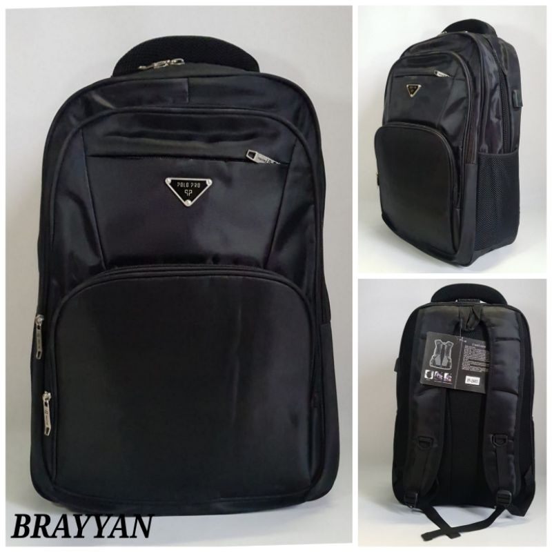 Tas Ransel Polo Pro Backpack Laptop 20&quot; Pria wanita