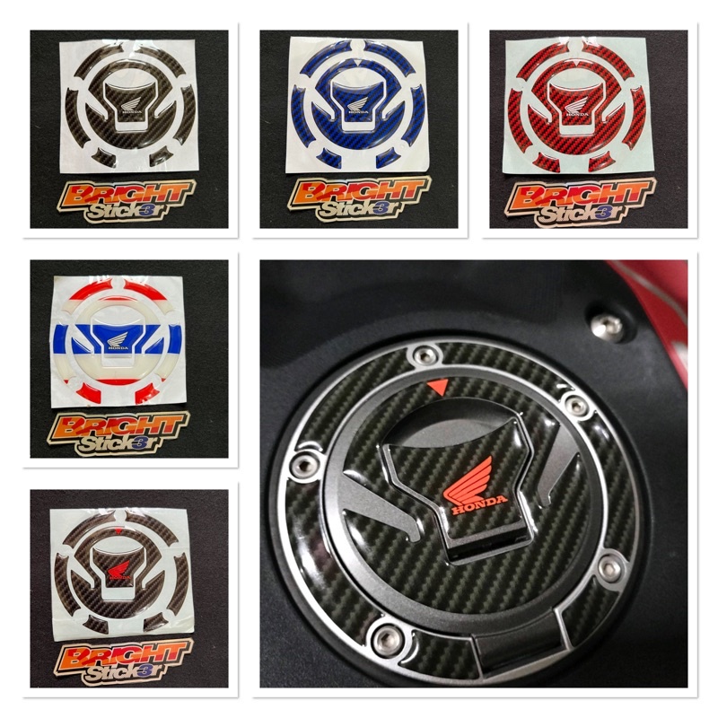 STICKER EMBLEM TUTUP TANKI BENSIN MOTOR CBR 150 CB 150 R TIMBUL 3D