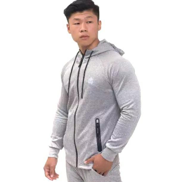 JAKET OLAHRAGA MILLS SONIC HOODIE 8002 SPORT JACKET SONIC HOODIE MILLS GREY