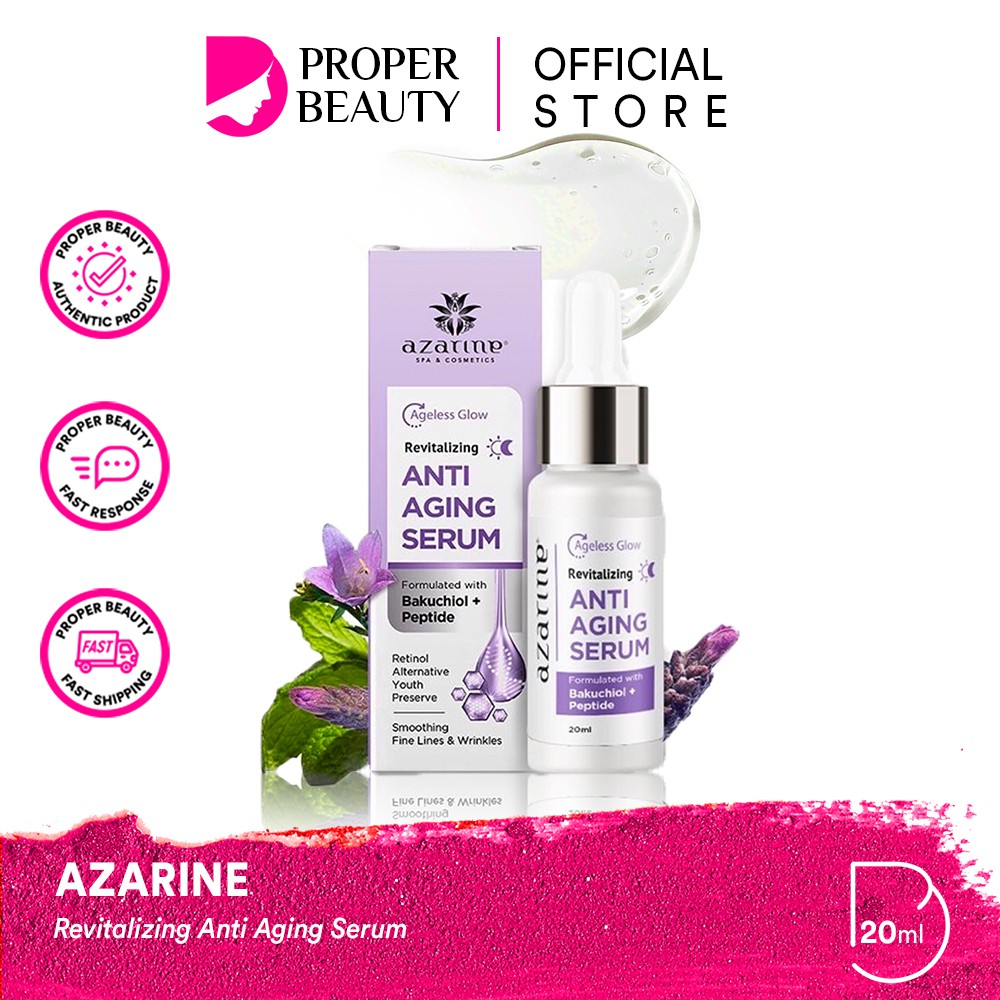 AZARINE Revitalizing Anti Aging Serum Indonesia / Cleanser Toner Essence Sunscreen Sleeping Mask Oil