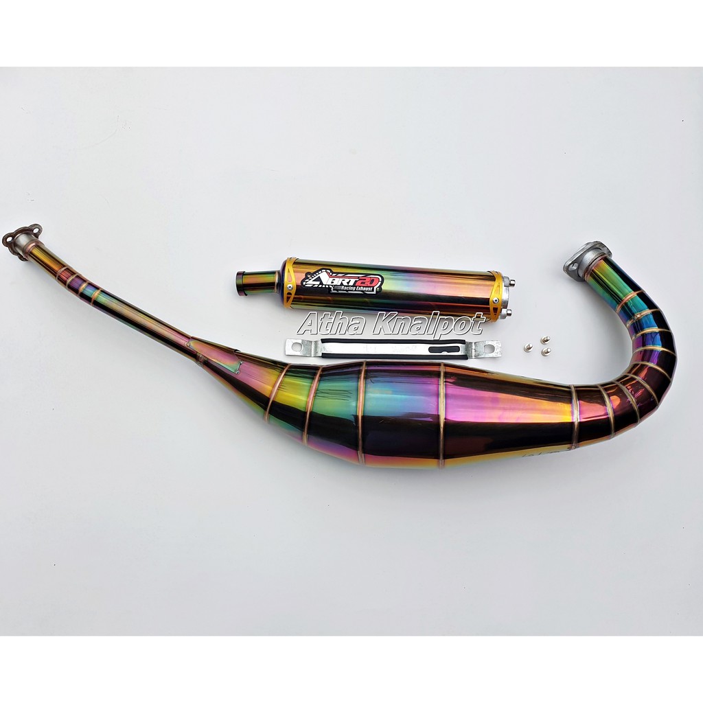 Knalpot Abrt20 Ninja R RR SS 2tak Stainless ABRT Pelangi