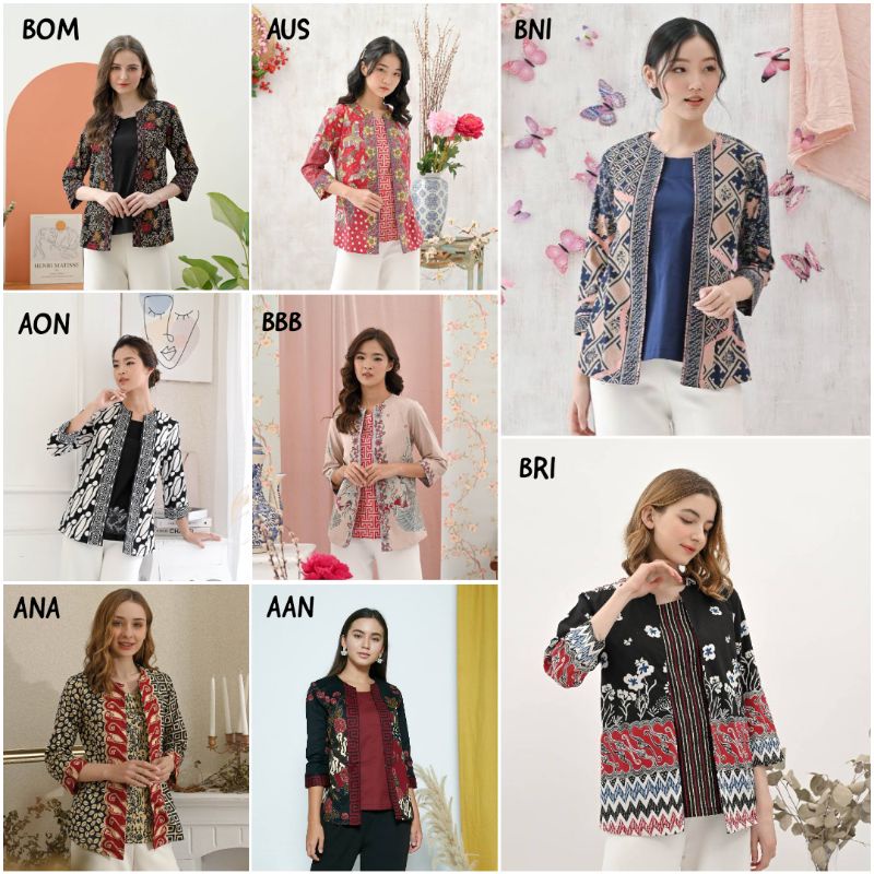 Atasan Batik 242 Series,Standart-Super Jumbo (S-XXL) /Batik Kantor /Batik Wanita Modern/Baju Lebaran