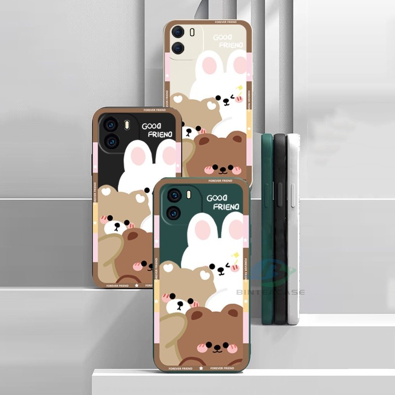 Casing Silikon Huawei Y6P Y7A Y6 Pro Y7 Pro 2019 Y9S P30 Lite Nova 7i Nova 5T Nova 3i Motif Beruang Dan Kelinci