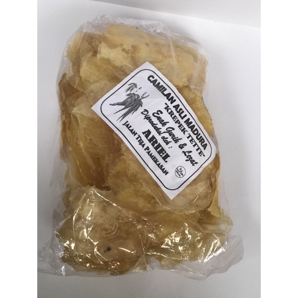 

Camilan Krepek tette( singkong ) mentah