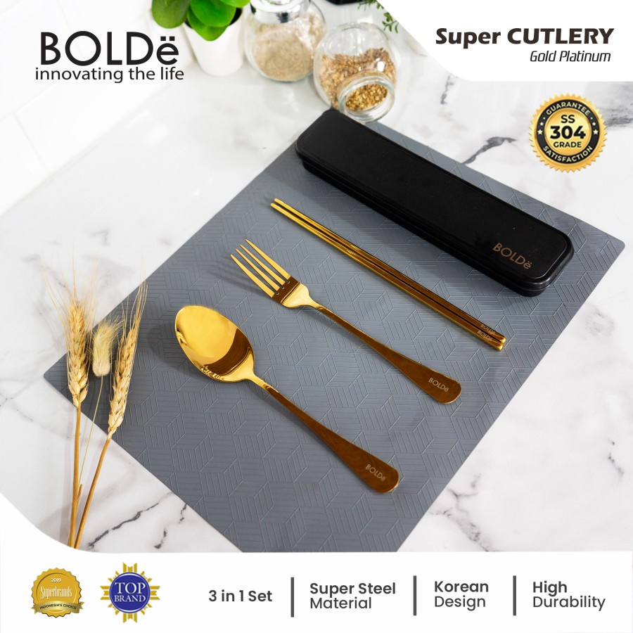 Alat Makan BOLDe Super Cultery Set 4 Pcs