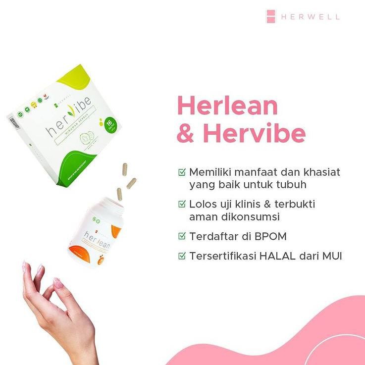 Herwell Hervibe 16 Sachet BPOM Halal High Fiber Drink