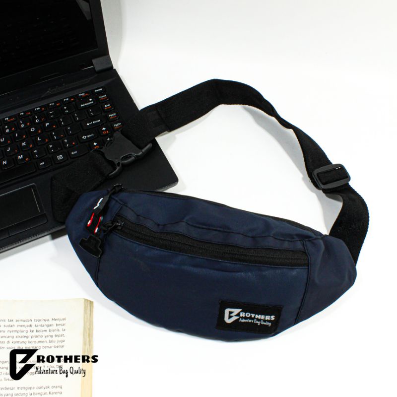 Tas Selempang Pinggang Pria BROTHERS ORI Waterproof WaistBag Pria Anti Air Anti Sobek Premium