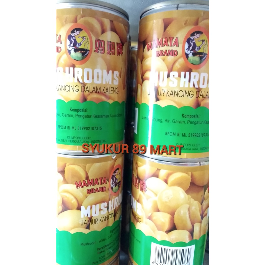 

Mamata Straw Mushroom / Jamur Kancing dalam Kaleng 425gr