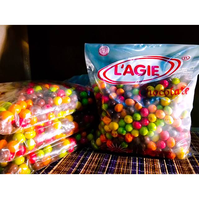 Lagie ChaCha isi Kacang Coklat Chacha Coklat kiloan  Lagie Febby Warna