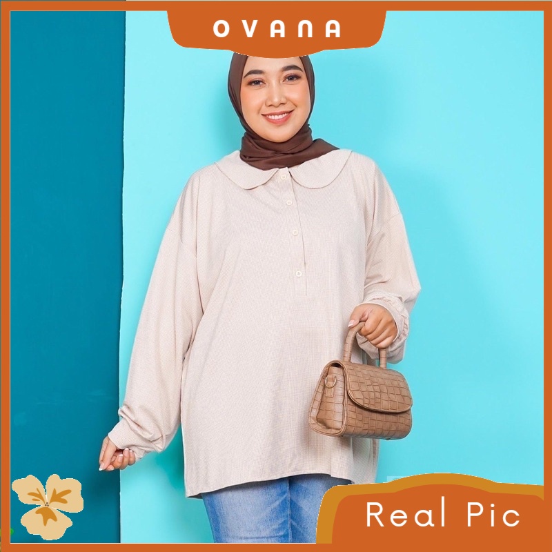 Yunisa Tops - Atasan Blouse Kaos Knit Premium Jumbo Big Size LD 140