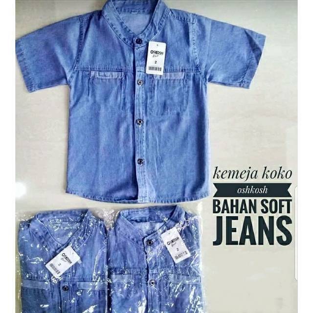 Kemeja jeans anak 1-10tahun / kemeja levis anak 1 2 3 4 5 6 7 8 9 10 tahun / kemeja koko kemko anak