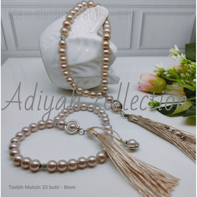 Tasbih mutiara sintetis 33 butir